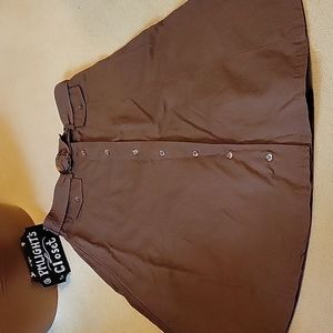 Coldwater Creek A-Line Skirt with Belt Petite Medium
